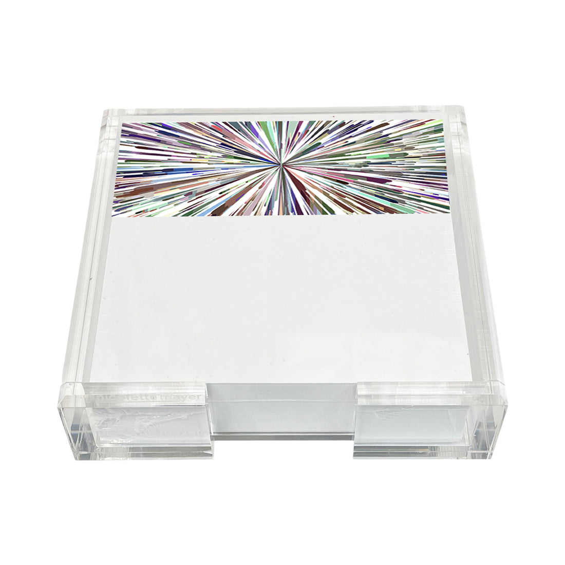 Fireworks White Note Cards With Acrylic Holder