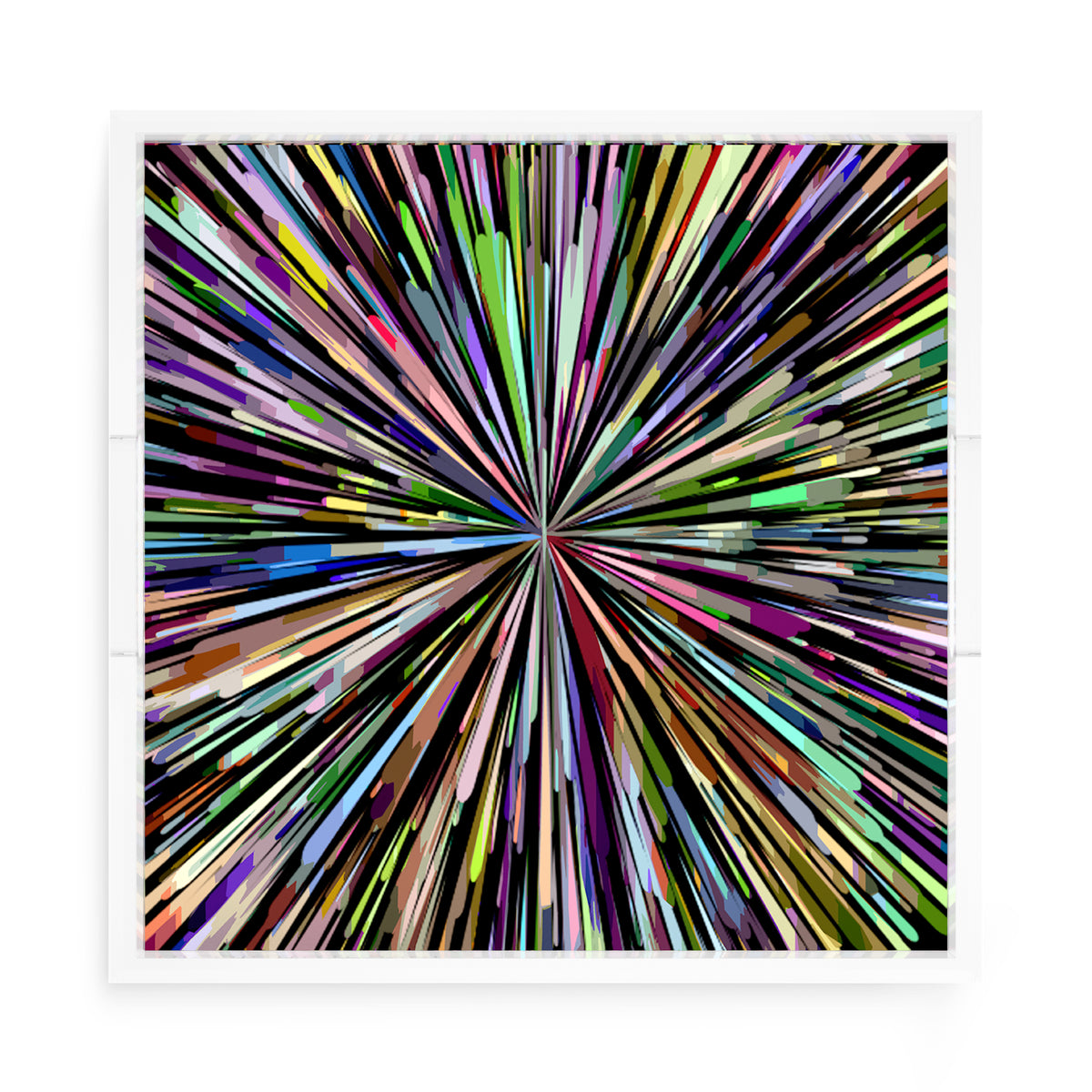 Fireworks Acrylic Square Decorative Tray, by Nicolette Mayer 