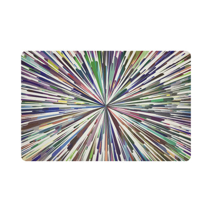 Fireworks White 17.5&quot; Rectangle Pebble Placemat, Set Of 4 - nicolettemayer.com

