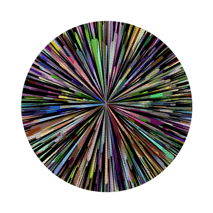 Fireworks Black Vegan Leather Coasters - nicolettemayer.com