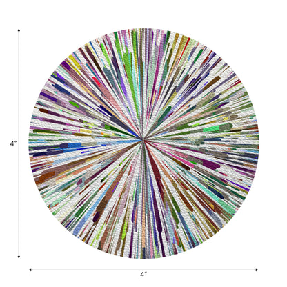 Fireworks White Vegan Leather Coasters - nicolettemayer.com