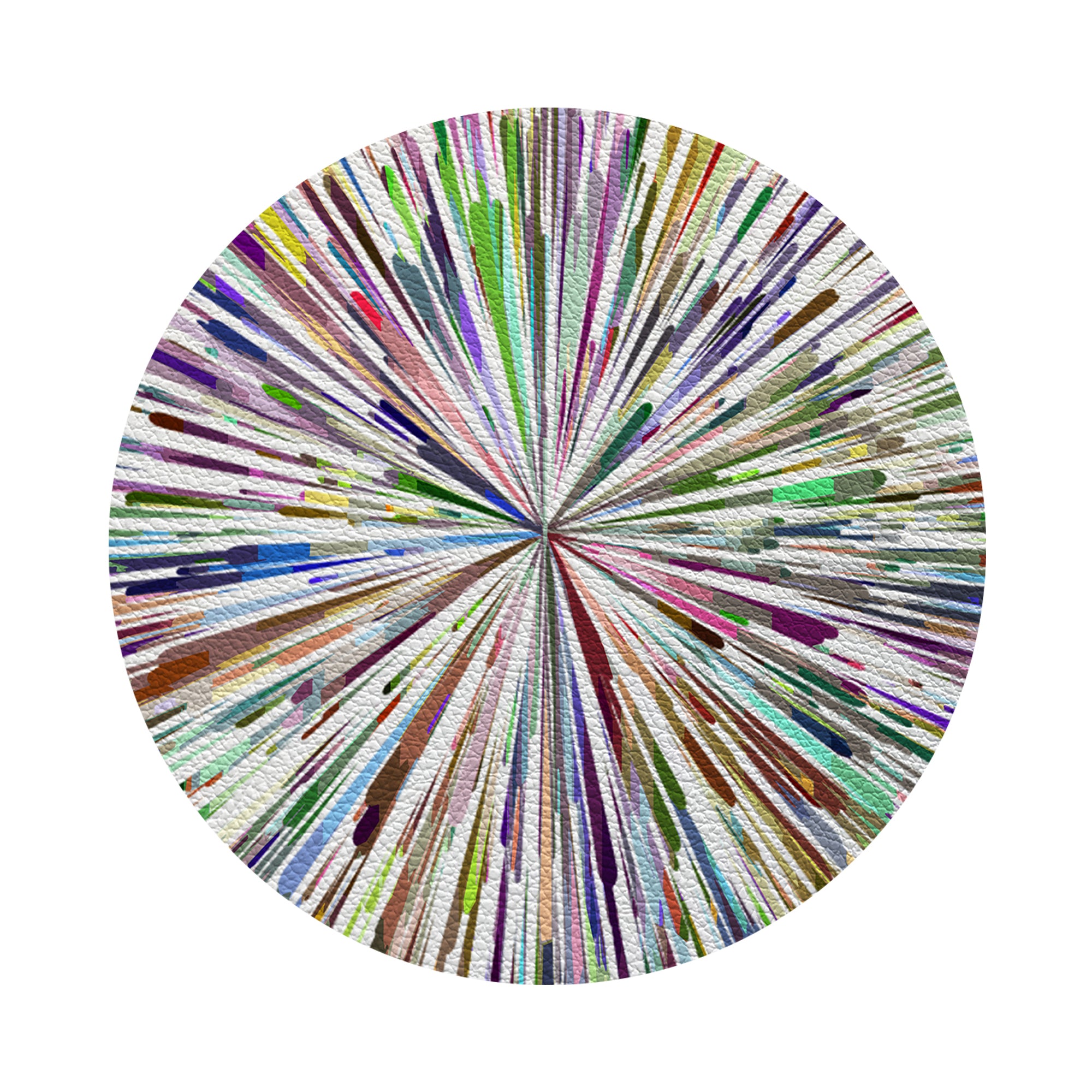 Fireworks White Vegan Leather Coasters - nicolettemayer.com