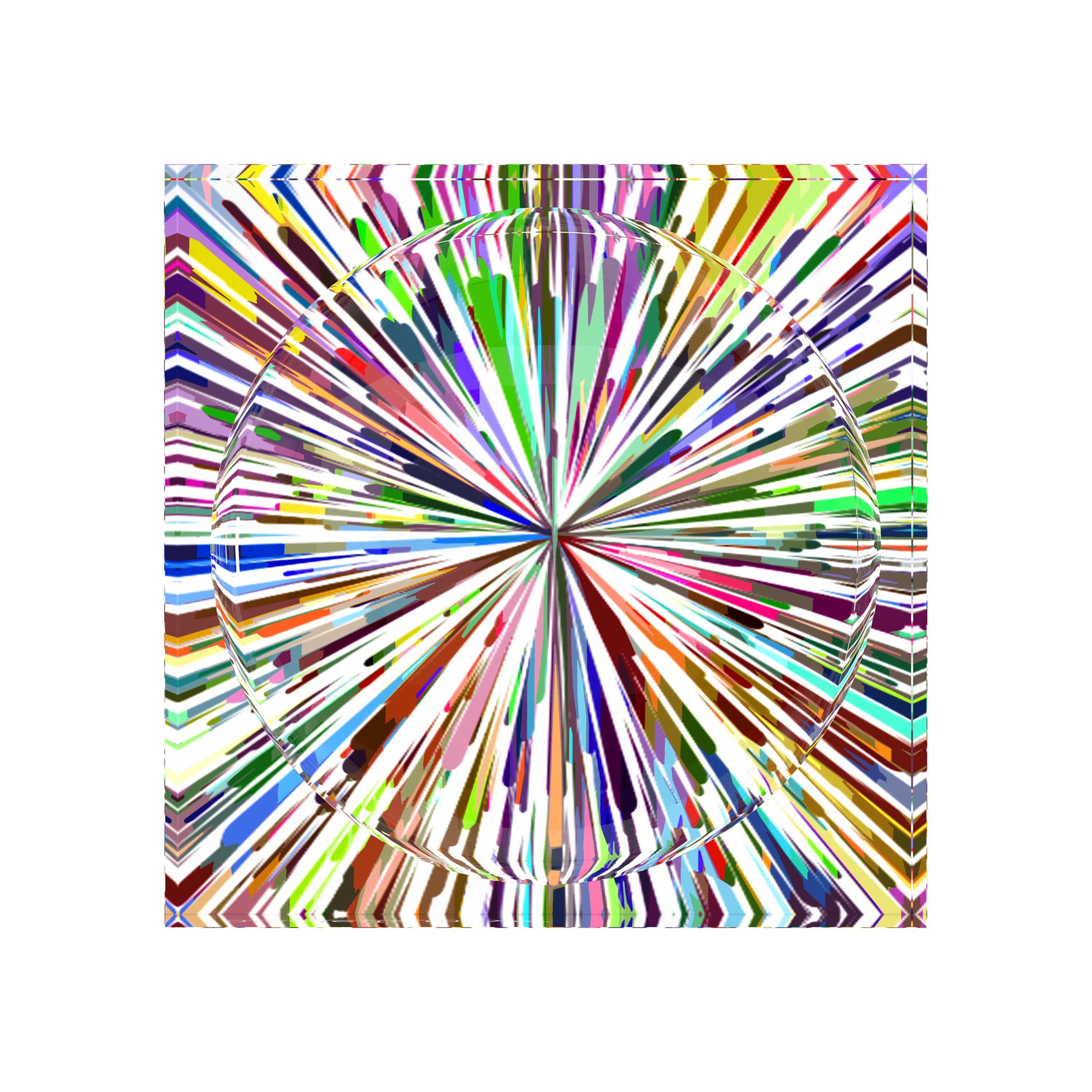 Fireworks White Acrylic Candy Catchall Dish