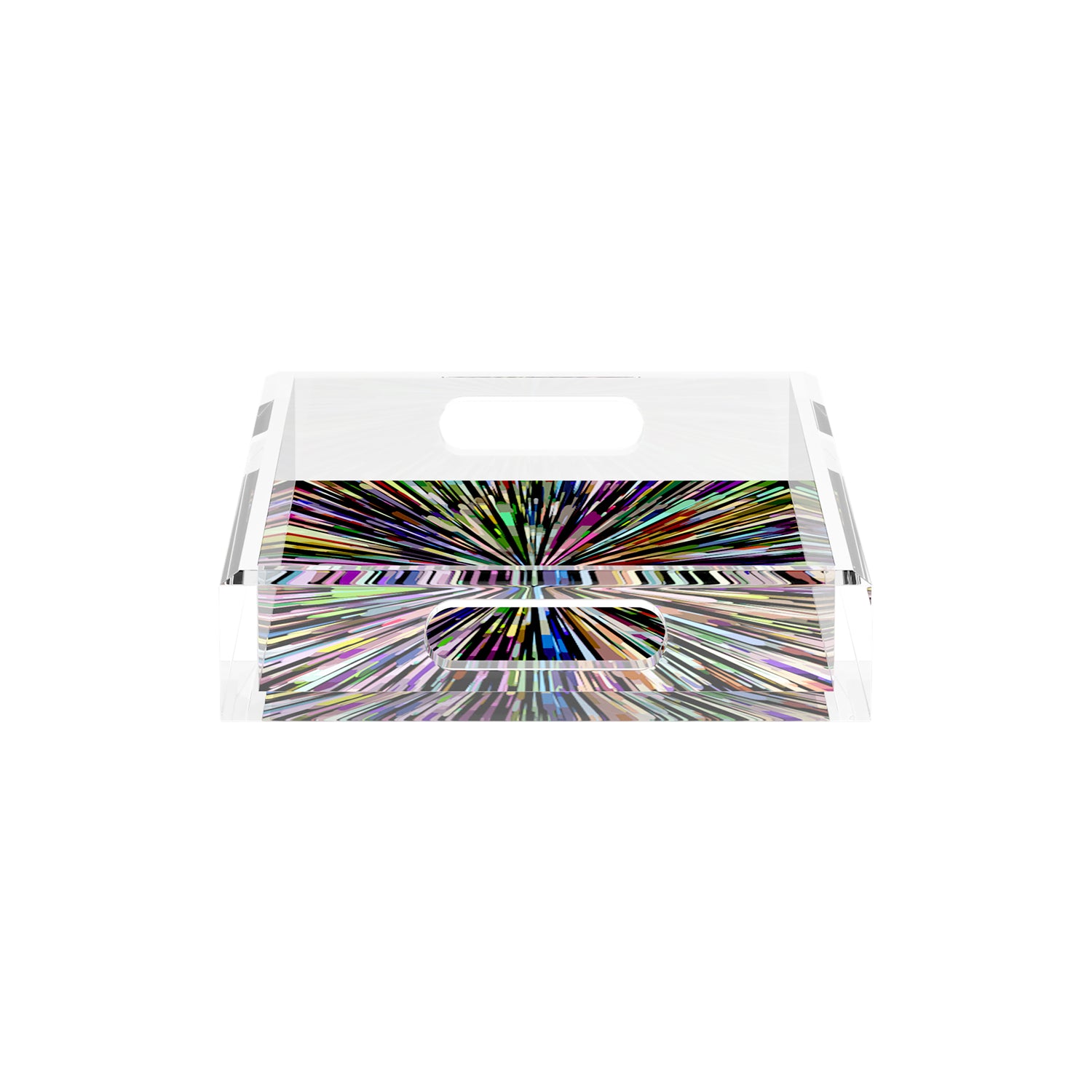 Fireworks Black 12.5X7.75 Acrylic Tray - nicolettemayer.com
