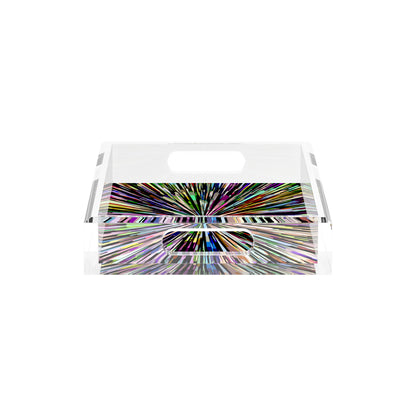 Fireworks Black 12.5X7.75 Acrylic Tray - nicolettemayer.com
