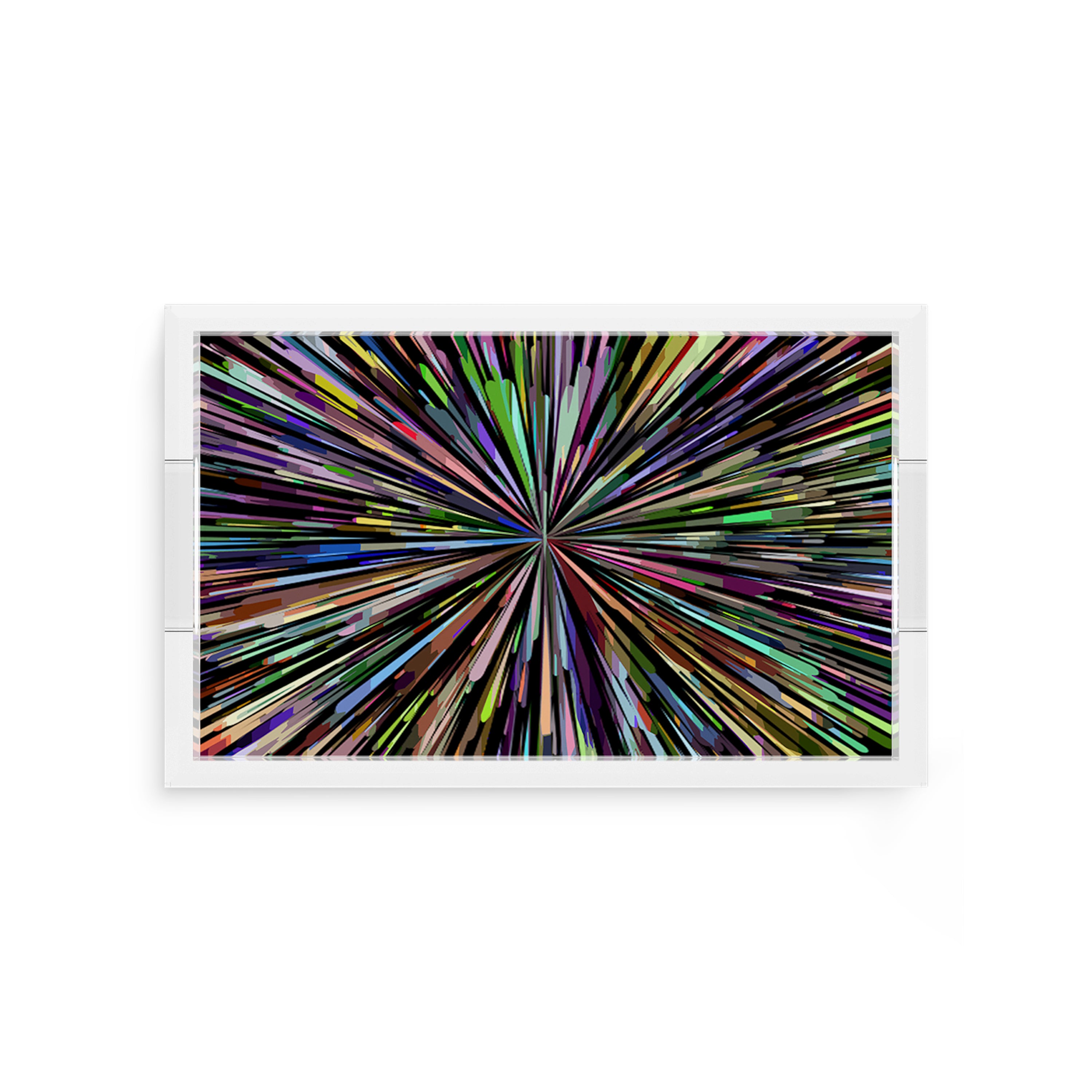 Fireworks Black Acrylic Rectangle Decorative Tray – nicolettemayer.com
