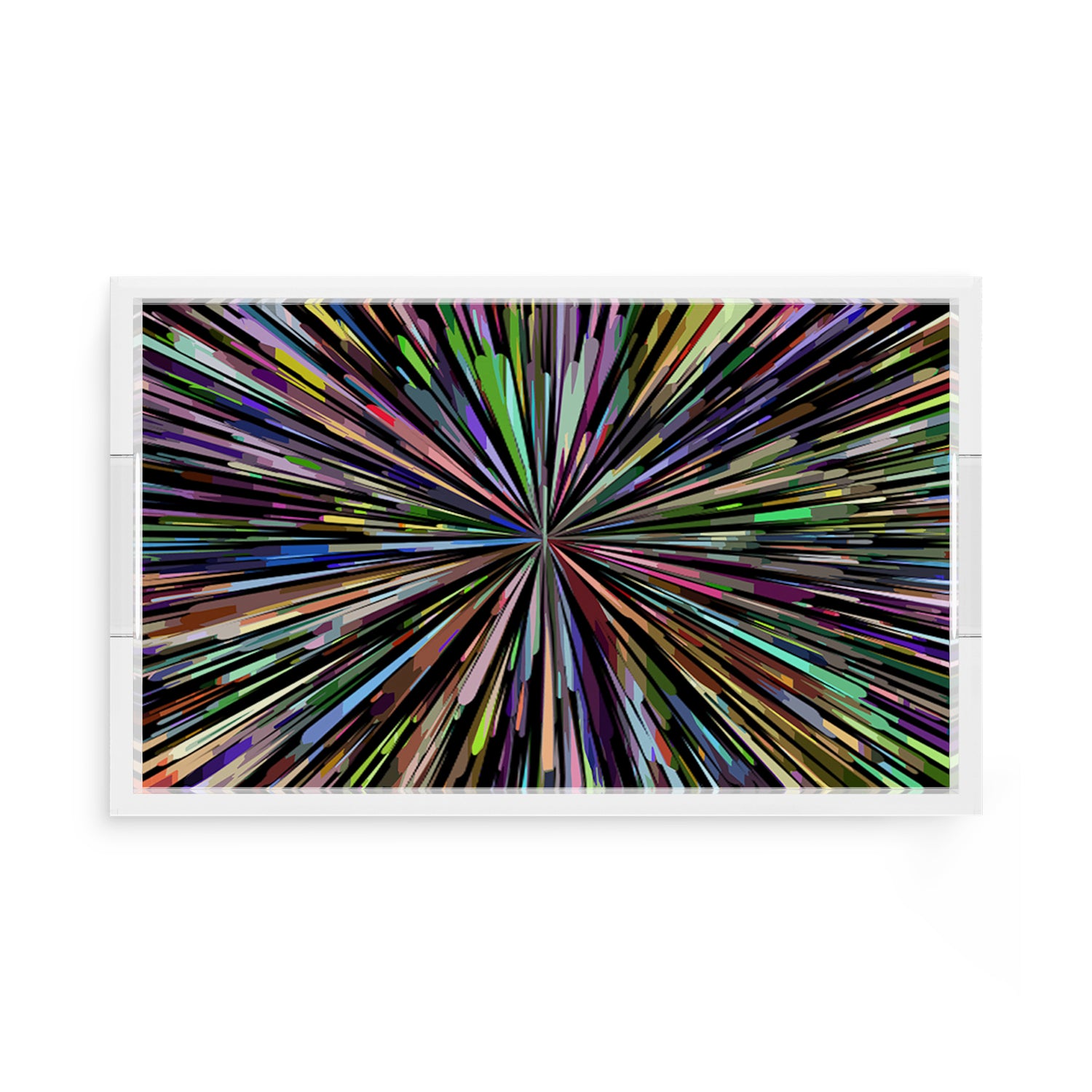 Fireworks Black 17X10.5 Acrylic Tray - nicolettemayer.com

