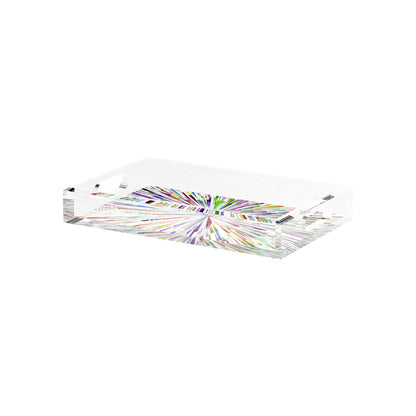 Fireworks White 12.5X7.75 Acrylic Tray - nicolettemayer.com
