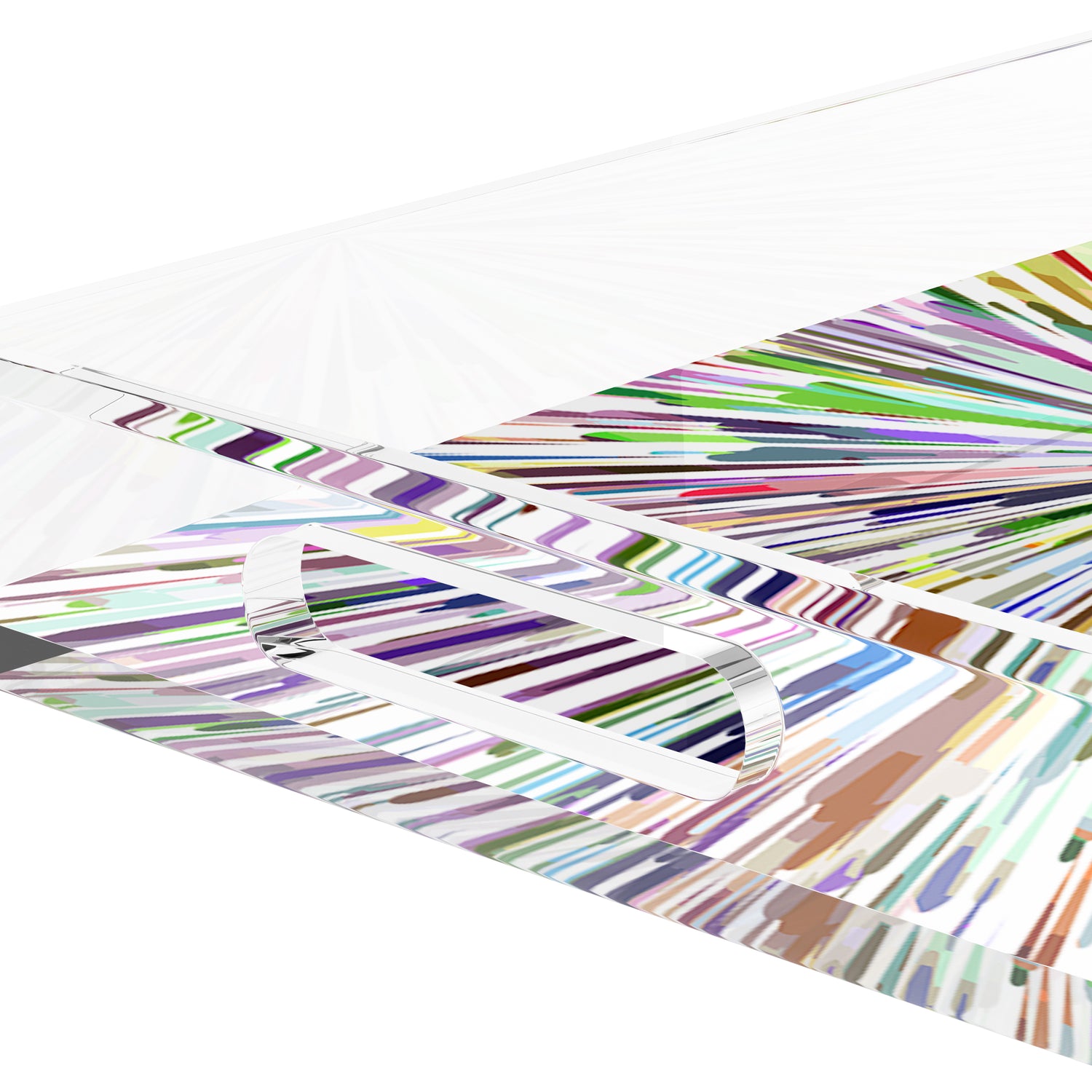 Fireworks White 17X10.5 Acrylic Tray - nicolettemayer.com
