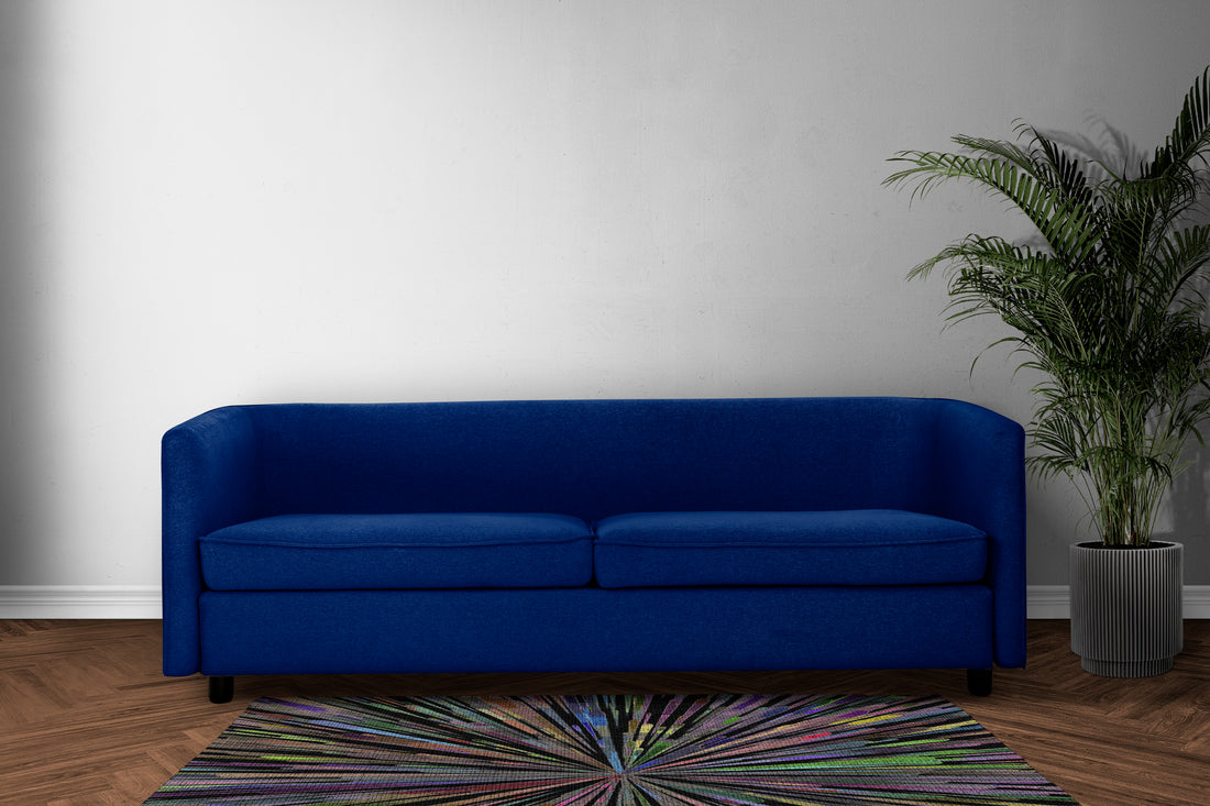 Fireworks Black Chenille Washables Rug