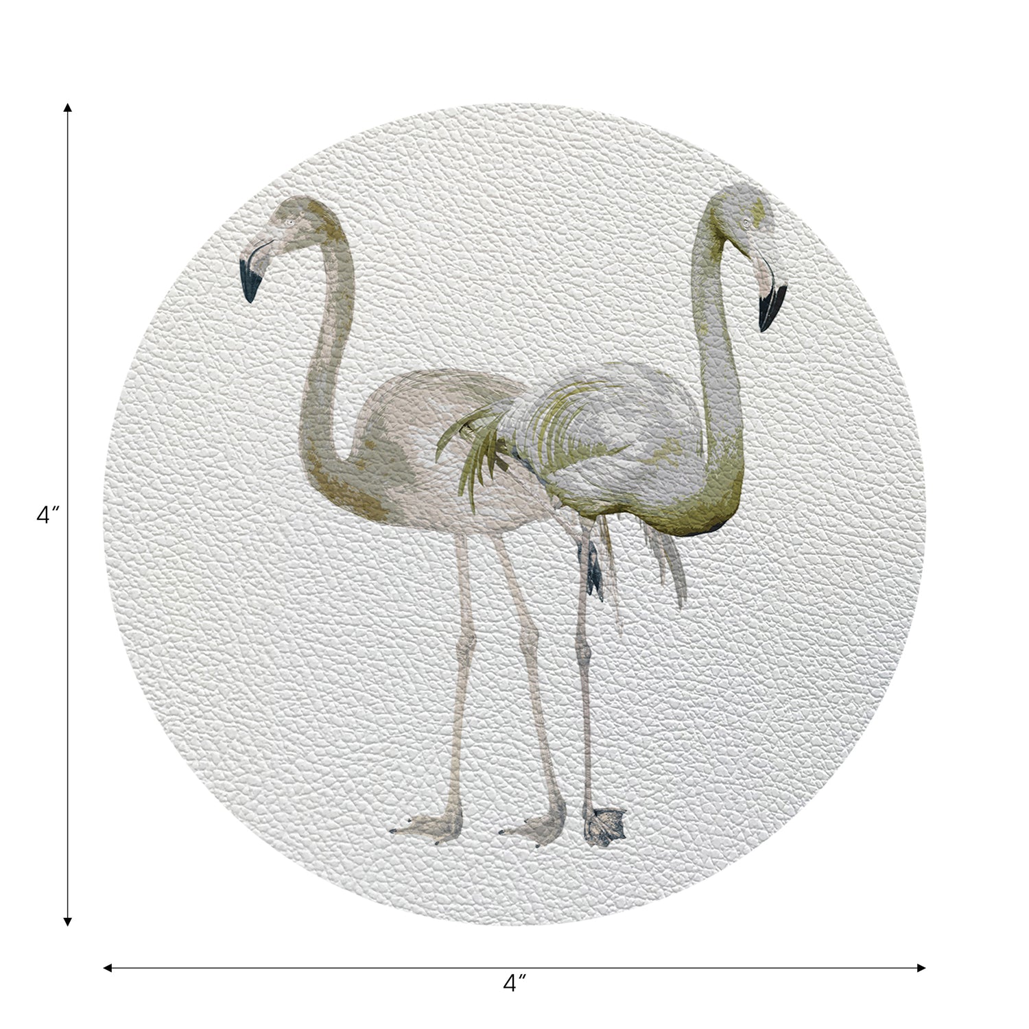 Flamingos In The Mirror Belize 4" Dinner Napkins- nicolettemayer.com
