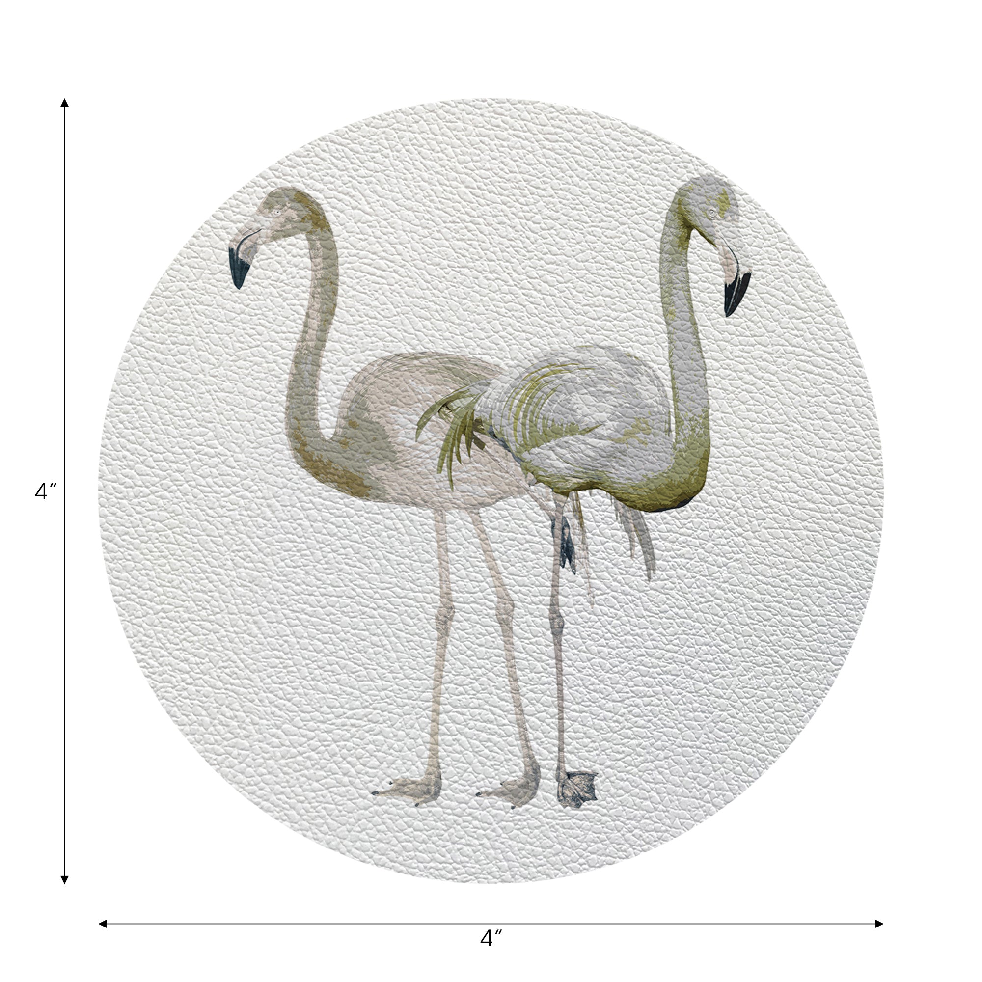 Flamingos In The Mirror Belize 4" Dinner Napkins- nicolettemayer.com
