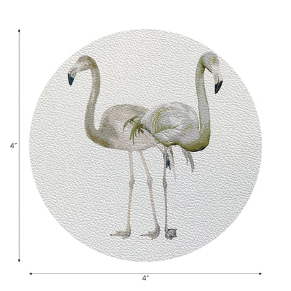 Flamingos In The Mirror Belize 4" Dinner Napkins- nicolettemayer.com
