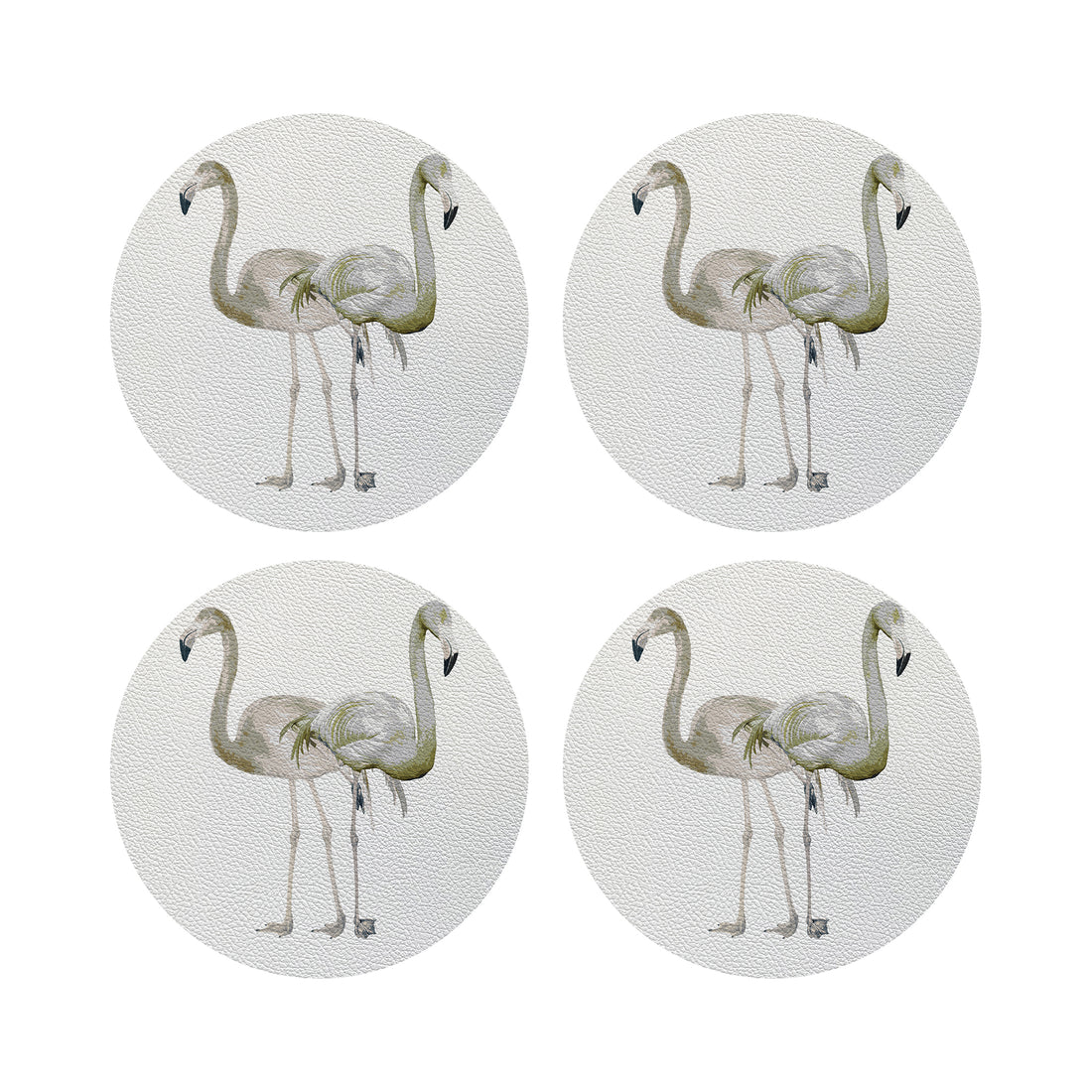 Flamingos In The Mirror Belize 4" Dinner Napkins- nicolettemayer.com
