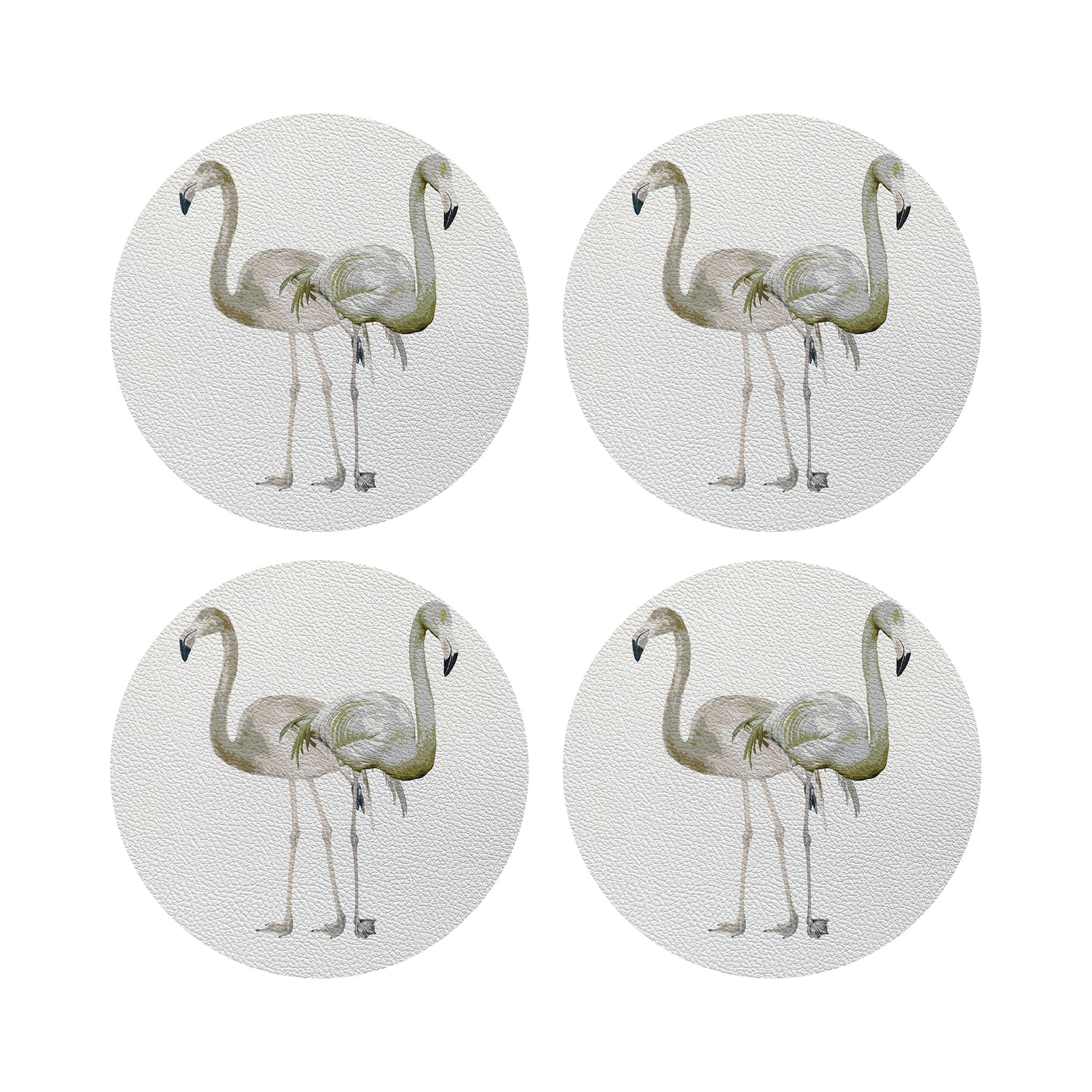 Flamingos In The Mirror Belize 4" Dinner Napkins- nicolettemayer.com
