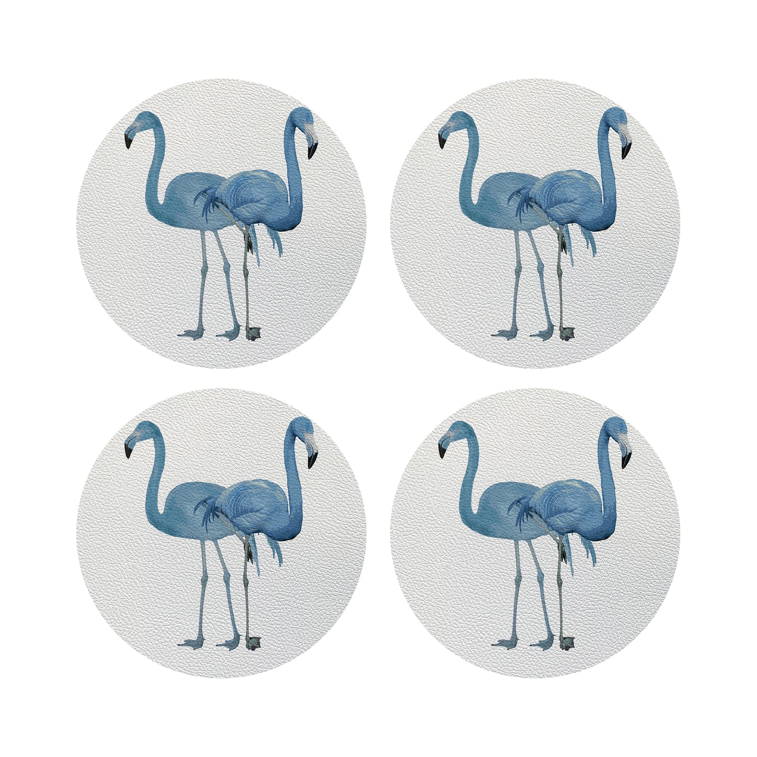 Flamingos In The Mirror Beverly 4" Dinner Napkins- nicolettemayer.com
