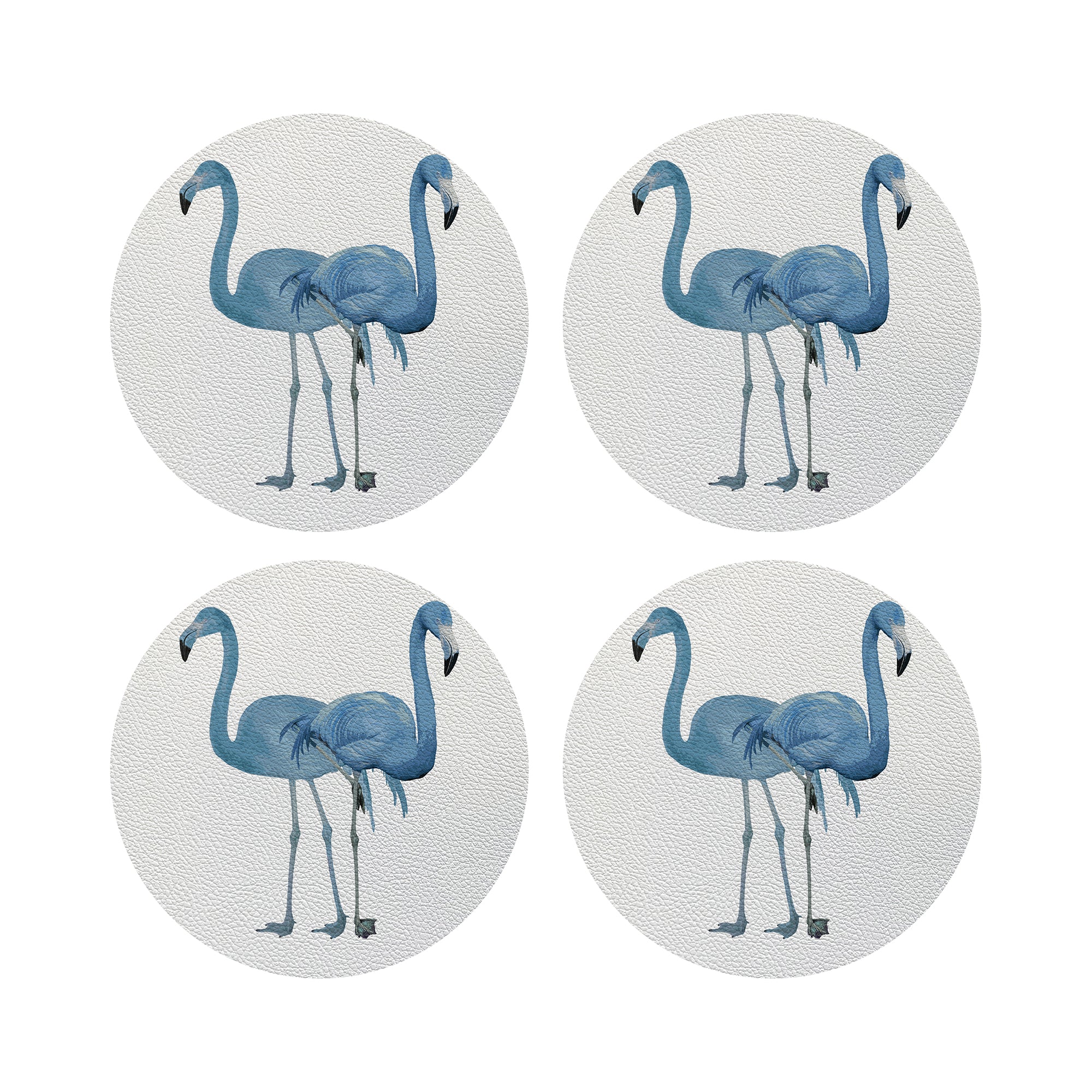 Flamingos In The Mirror Beverly 4" Dinner Napkins- nicolettemayer.com
