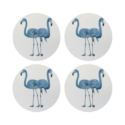 Flamingos In The Mirror Beverly 4" Dinner Napkins- nicolettemayer.com
