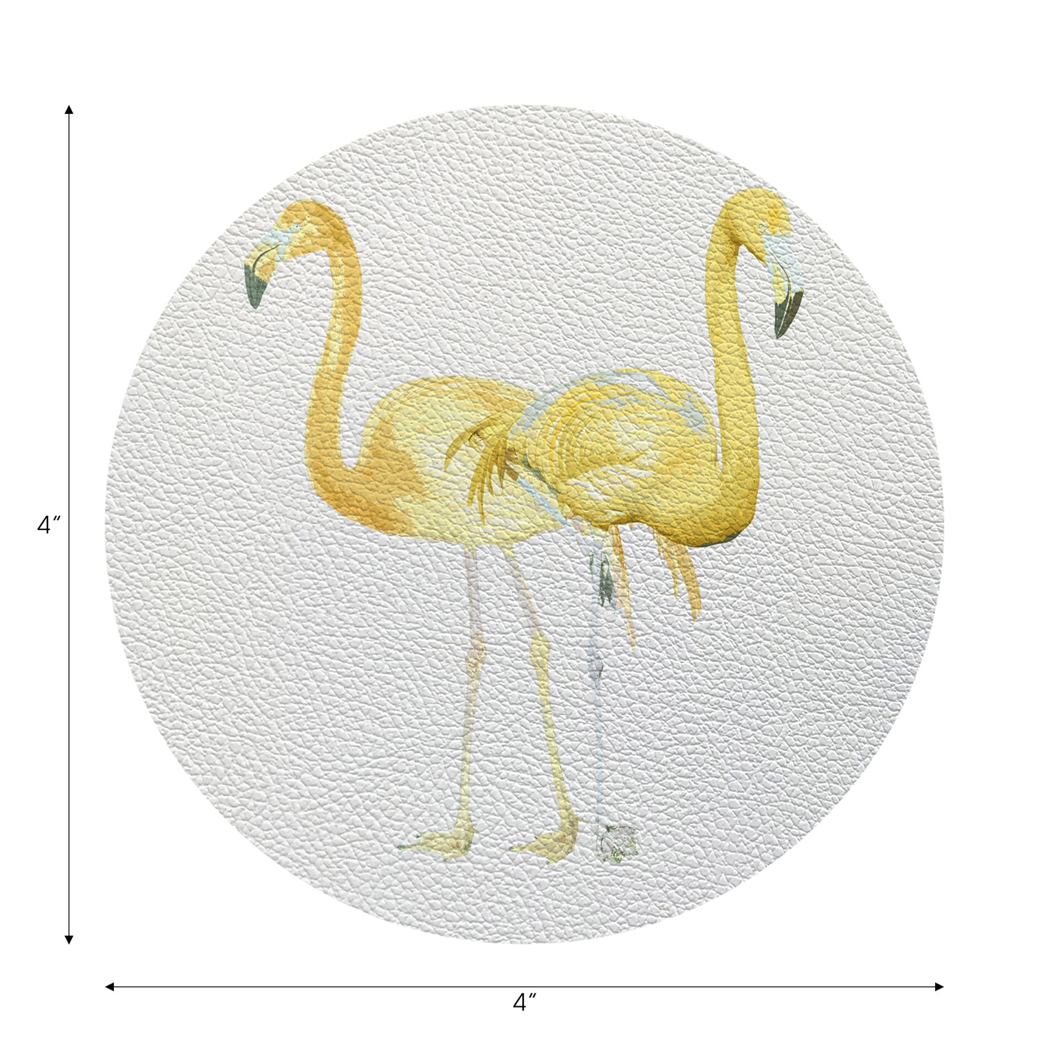 Flamingos In The Mirror Golden 4" Dinner Napkins- nicolettemayer.com
