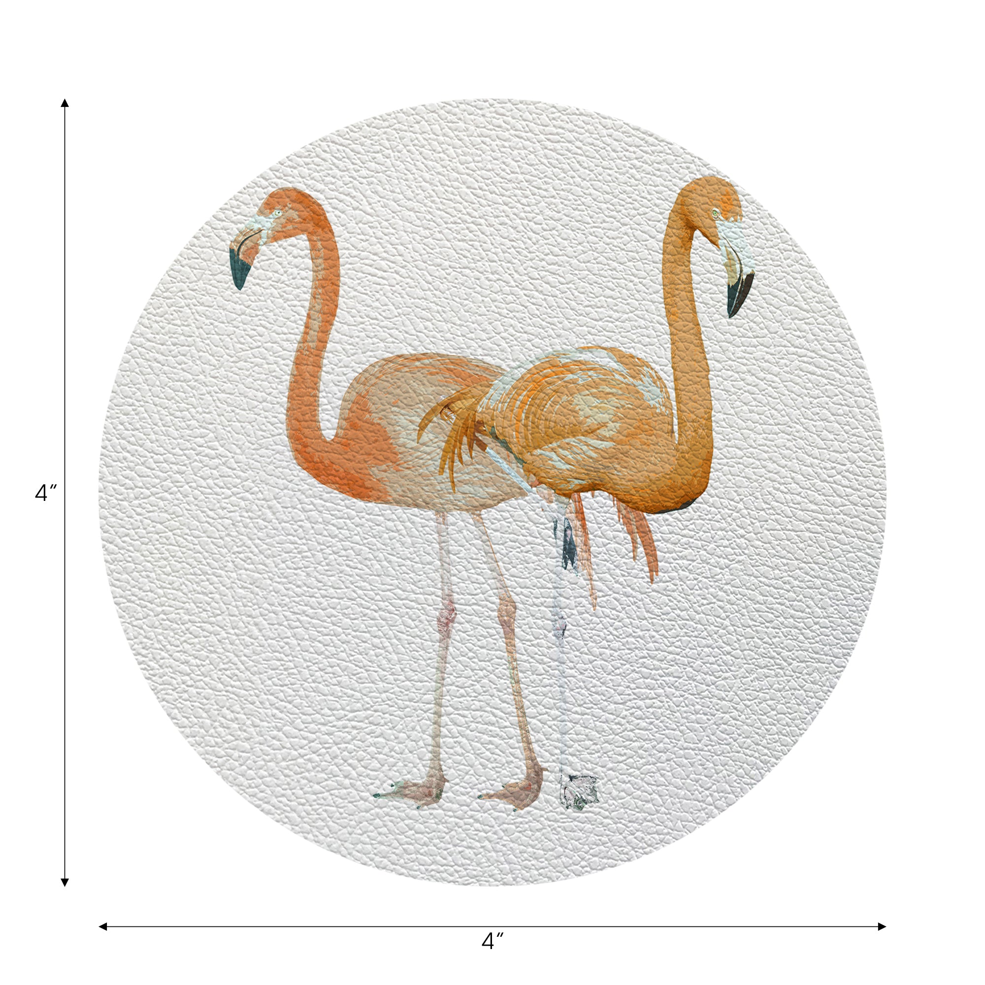 Flamingos In The Mirror Granada 4" Dinner Napkins- nicolettemayer.com
