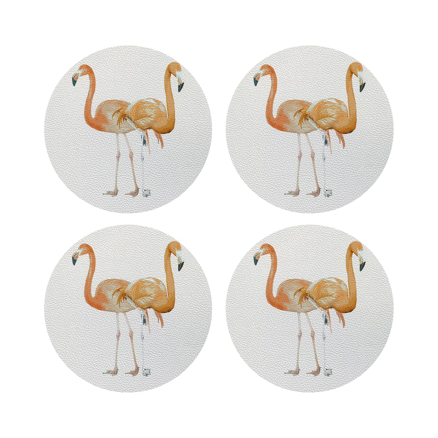 Flamingos In The Mirror Granada 4" Dinner Napkins- nicolettemayer.com
