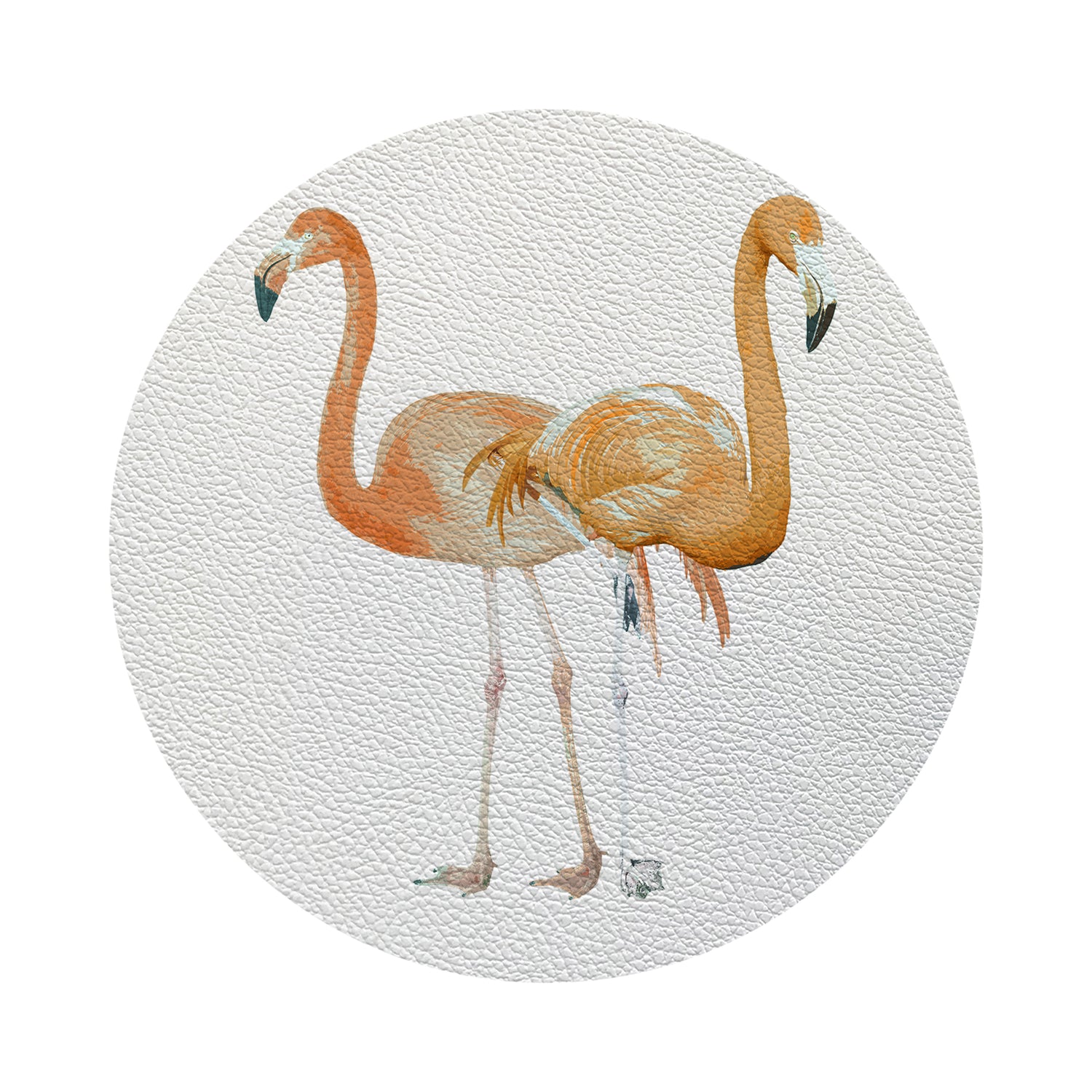 Flamingos In The Mirror Granada 4" Dinner Napkins- nicolettemayer.com
