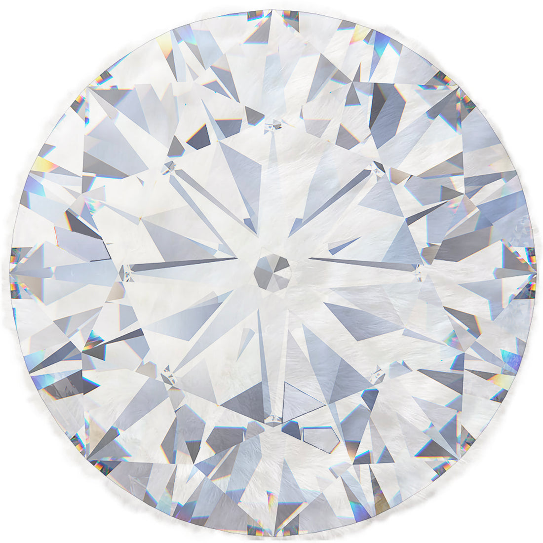 Flawless Ice Round Cloud Washable Rug