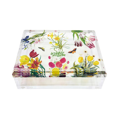 Flora Fauna White Acrylic Box