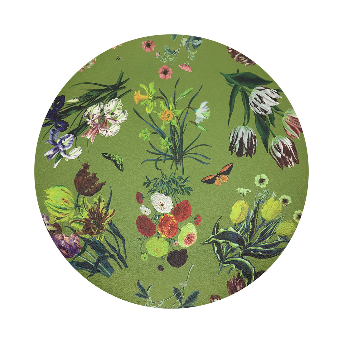 Flora Fauna Fontana 16&quot; Round Pebble Placemat, Set Of 4 - nicolettemayer.com