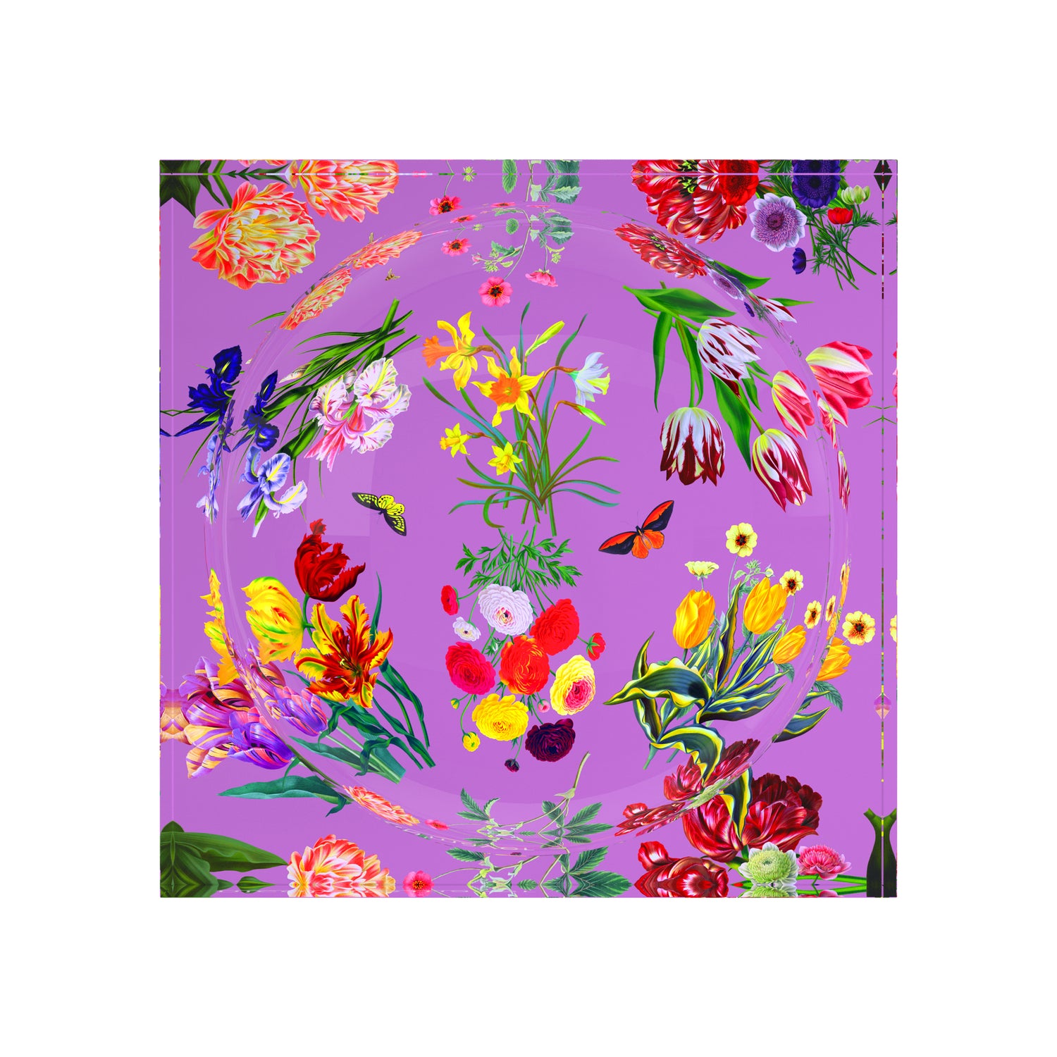 Flora Fauna Orchid Acrylic Candy Catchall Dish