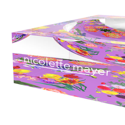 Flora Fauna Orchid Acrylic Candy Catchall Dish