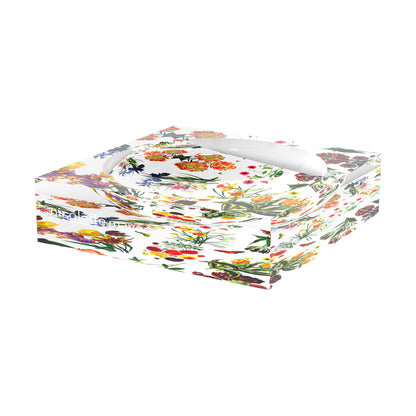 Flora Fauna White Acrylic Candy Catchall Dish - nicolettemayer.com