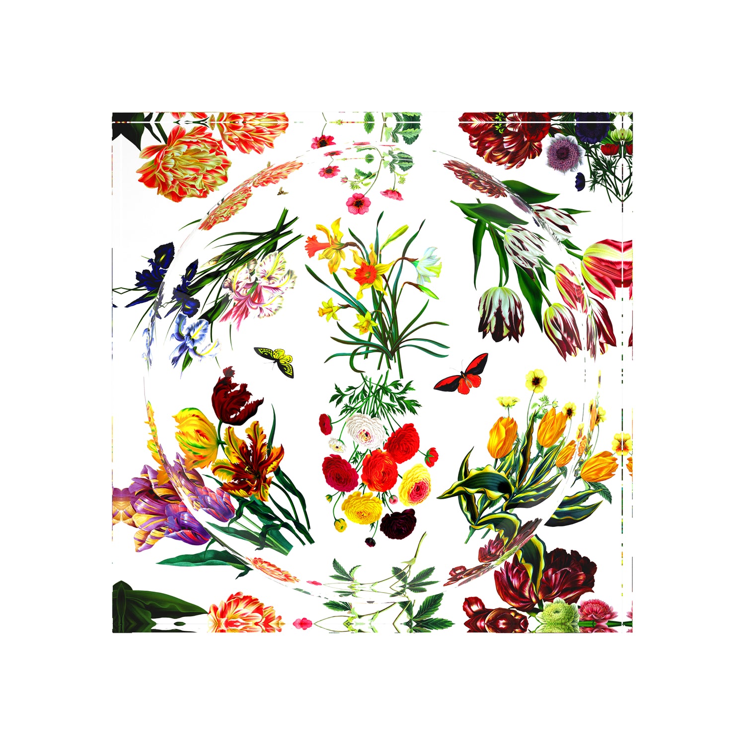 Flora Fauna White Acrylic Candy Catchall Dish - nicolettemayer.com