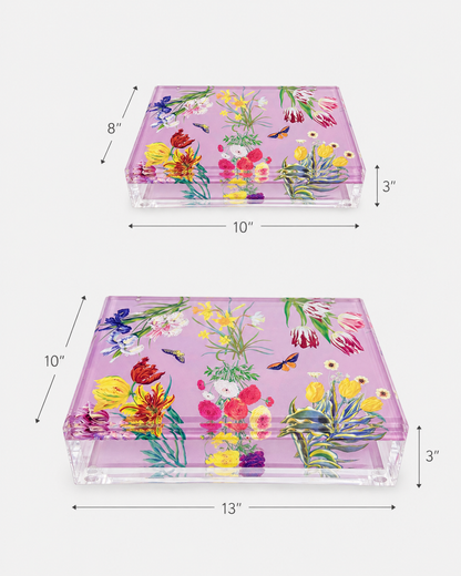Flora Fauna Orchid Acrylic Box - nicolettemayer.com