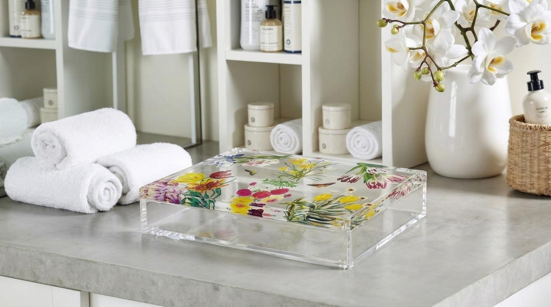 Flora Fauna White Acrylic Box - nicolettemayer.com