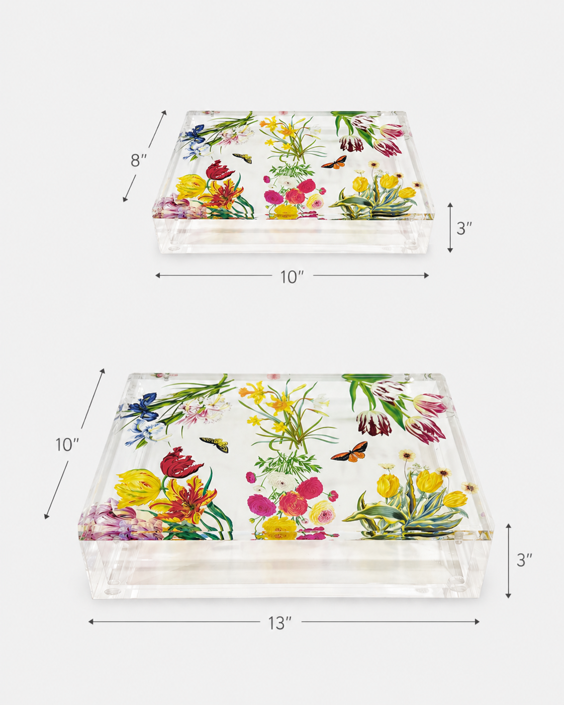 Flora Fauna White Acrylic Box - nicolettemayer.com