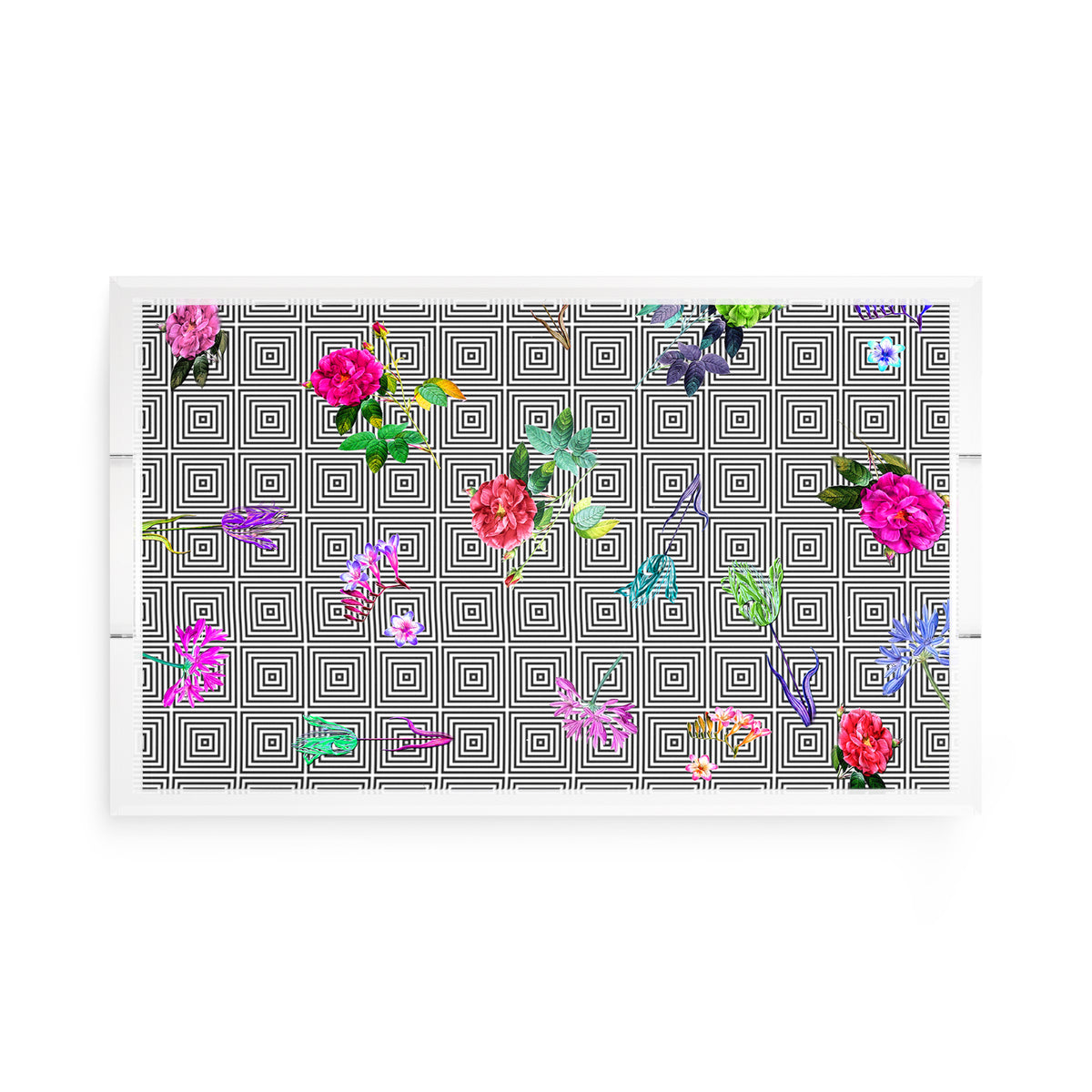 Florals at Their Feet Acrylic Decorative Tray, 12.5 x 7.75 in. by Nicolette Mayer 