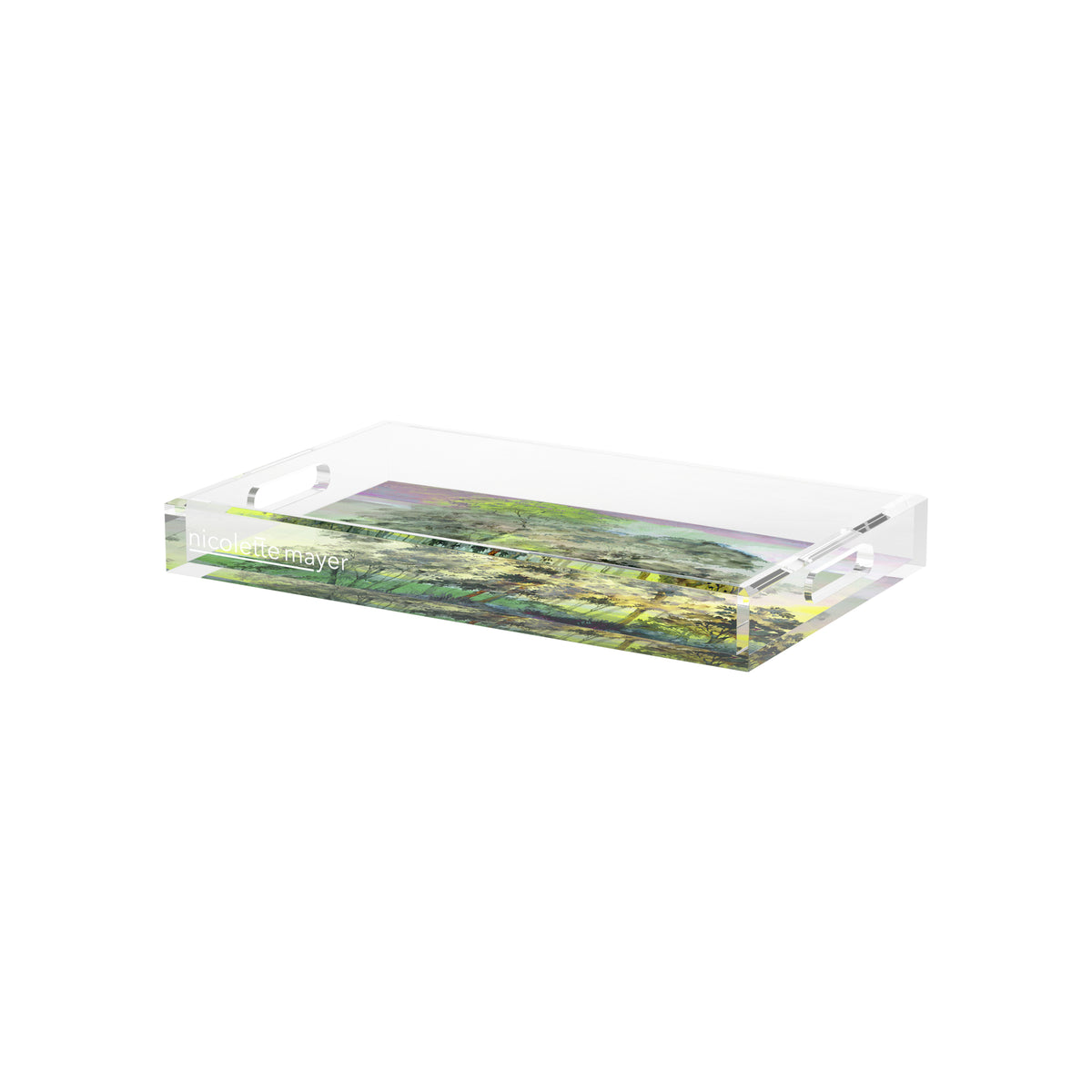Forest For The Trees Healdsurg Acrylic Decorative Tray, 12.5 x 7.75 in. by Nicolette Mayer 
