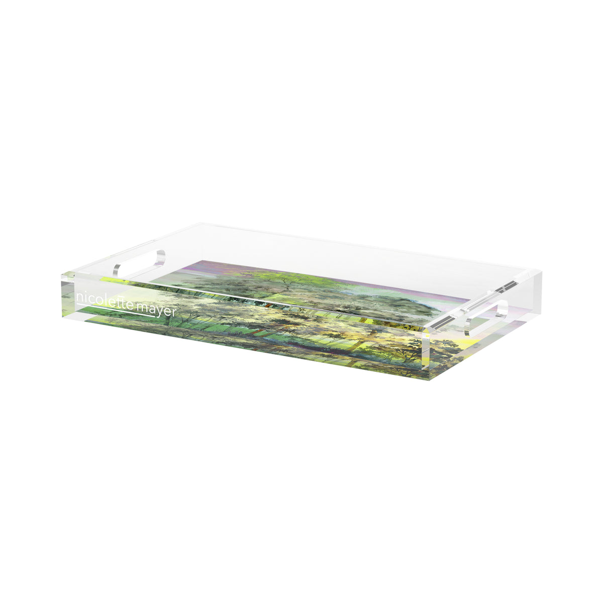 Forest For The Trees Healdsurg Acrylic Decorative Tray, 17 x 10.5 in. by Nicolette Mayer 