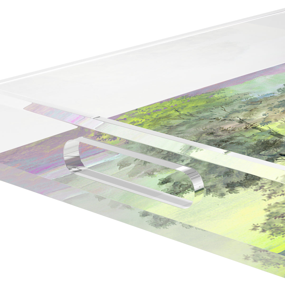 Forest For The Trees Healdsurg Acrylic Decorative Tray, 17 x 10.5 in. by Nicolette Mayer 