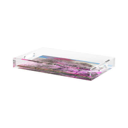 Forest For The Trees Acrylic Rectangle Decorative Tray, by Nicolette Mayer 