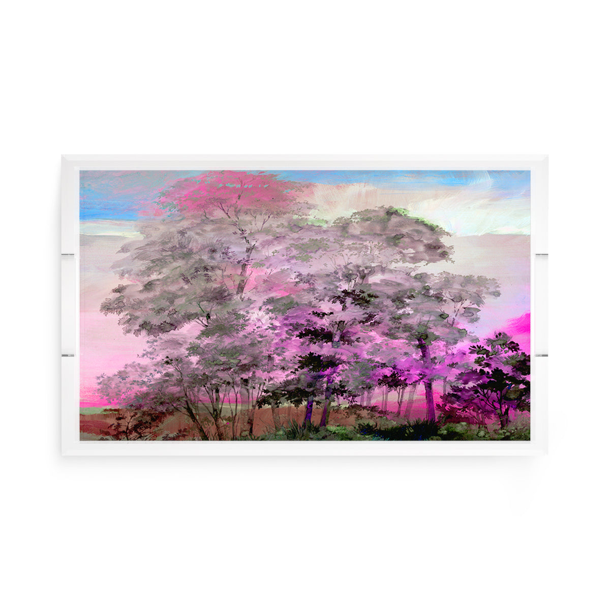 Forest For The Trees Acrylic Rectangle Decorative Tray, by Nicolette Mayer 