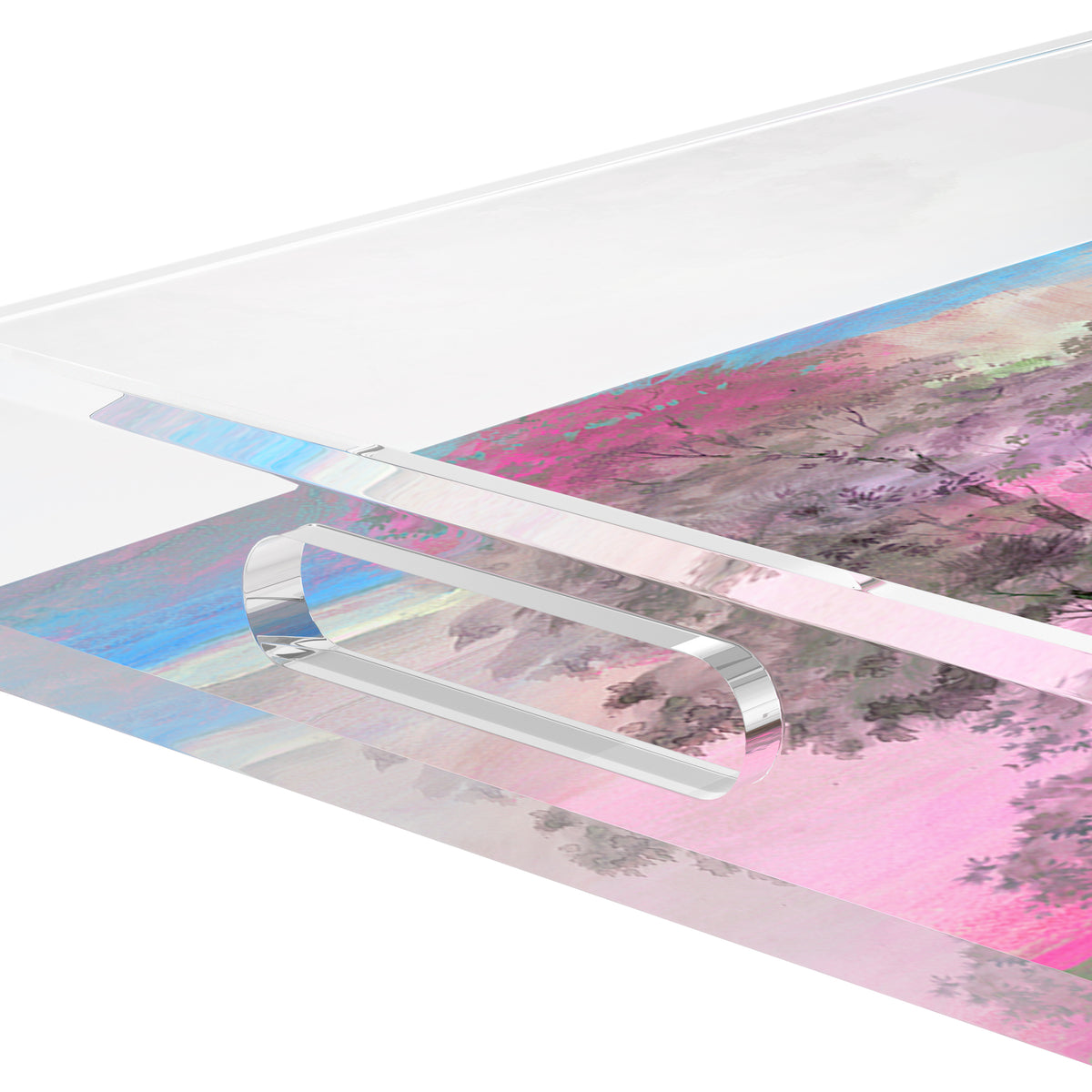 Forest For The Trees Acrylic Rectangle Decorative Tray, by Nicolette Mayer 
