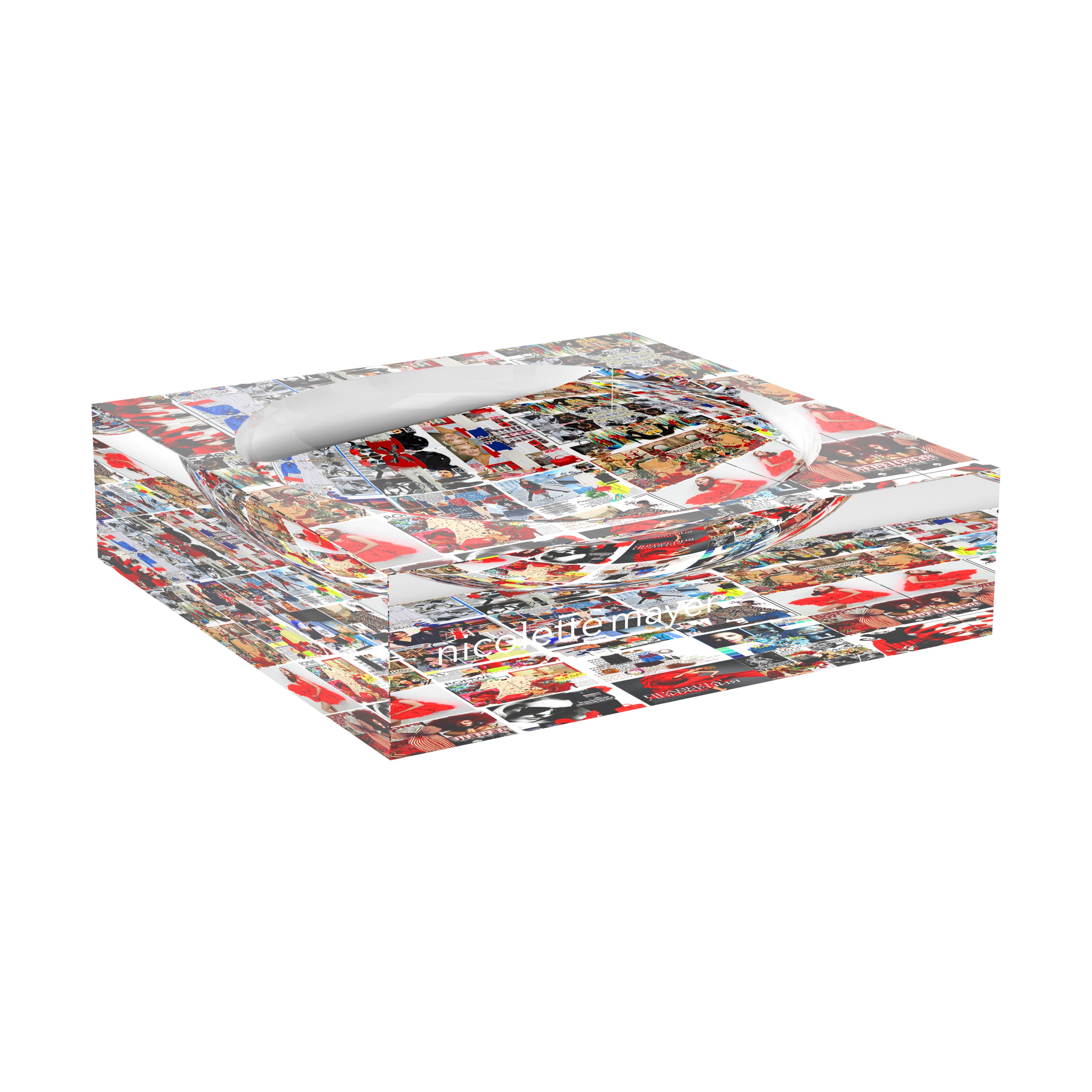 French Language Of Fashion Acrylic Candy Catchall Dish