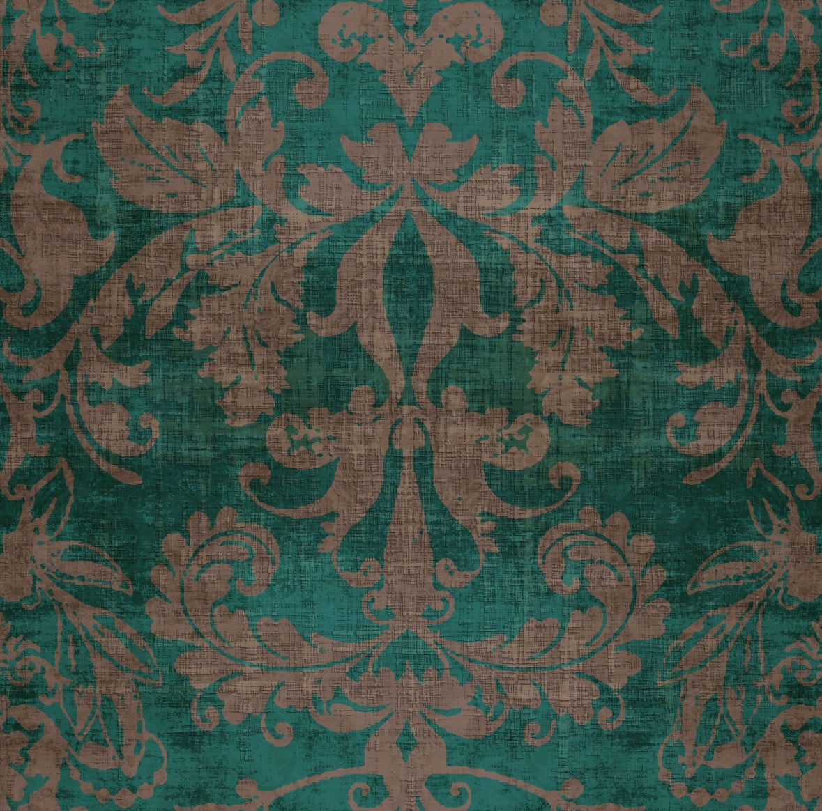 Palace Damask Venice Grasscloth Printed Wallpaper - nicolettemayer.com