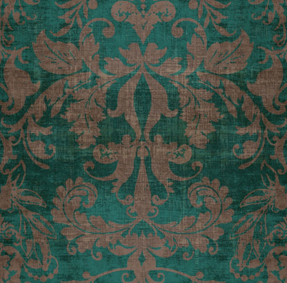 Palace Damask Venice Grasscloth Printed Wallpaper - nicolettemayer.com