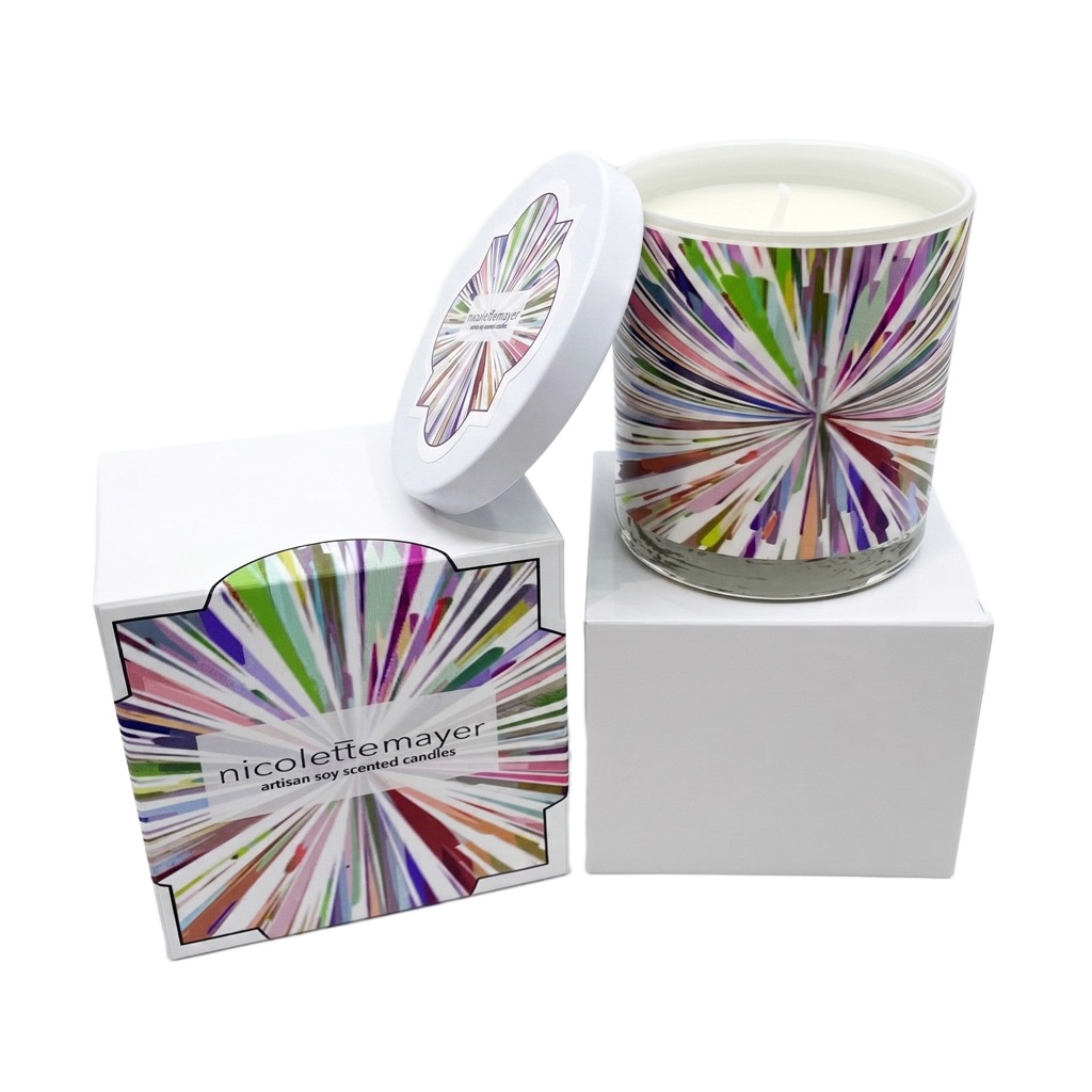 Fireworks White Candle