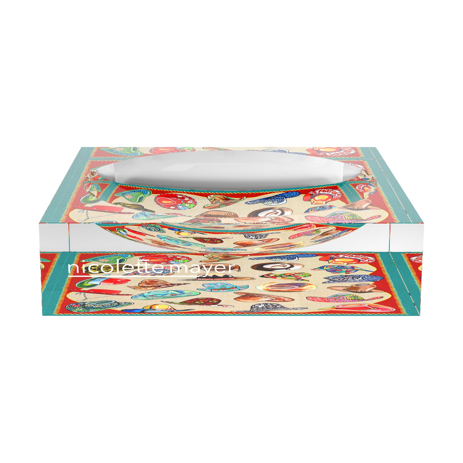 Gallon Hat XOXO Acrylic Candy Catchall Dish - nicolettemayer.com
