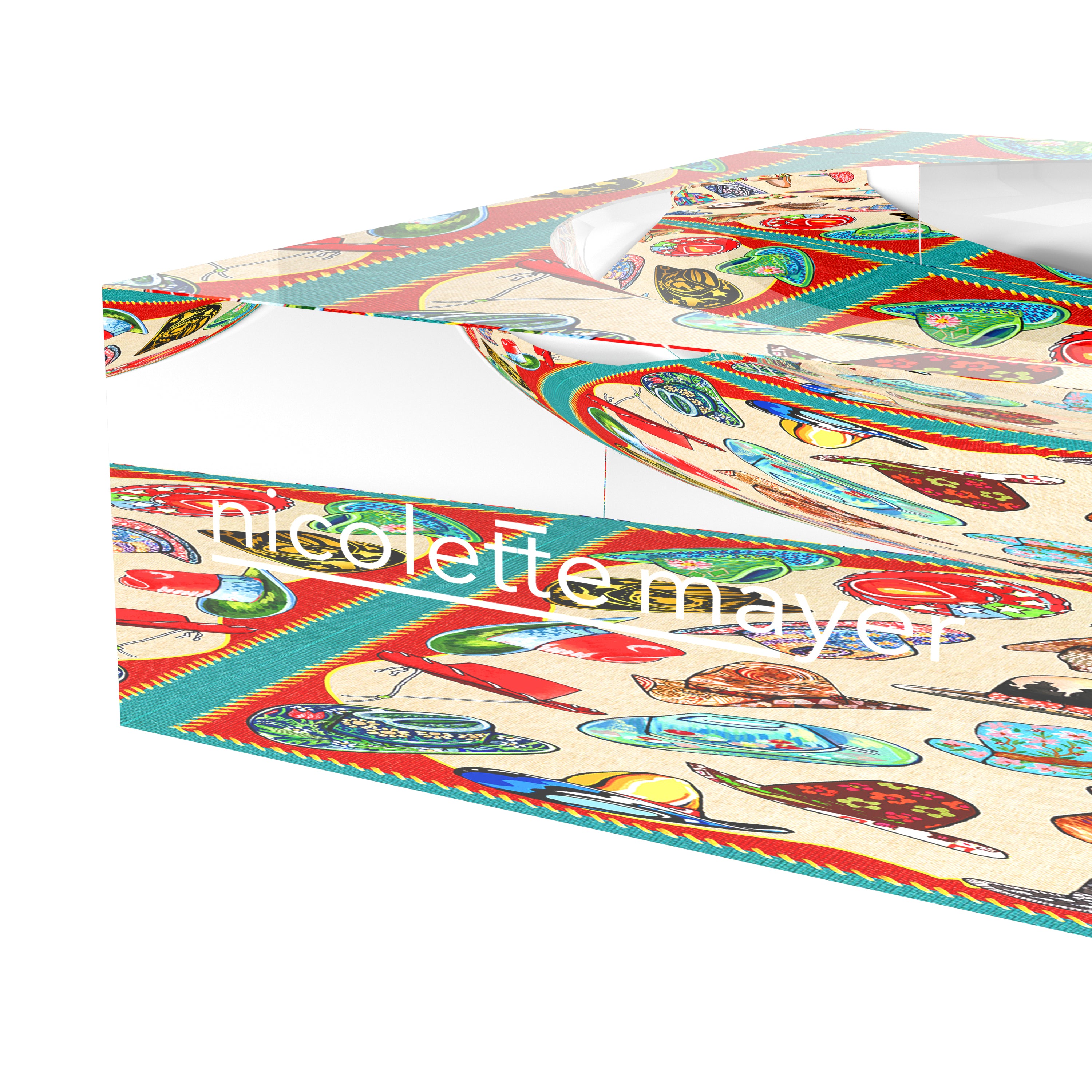 Gallon Hat XOXO Acrylic Candy Catchall Dish - nicolettemayer.com