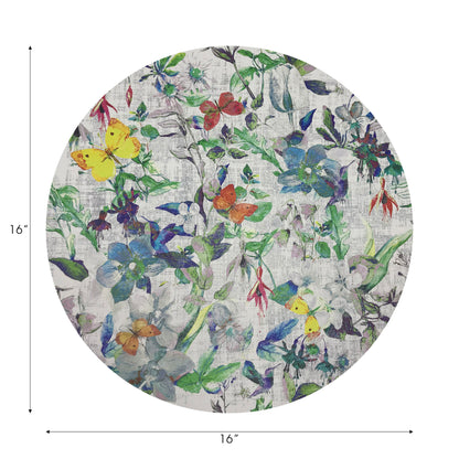 Garden Fantasia 16&quot; Round Pebble Placemat, Set Of 4 - nicolettemayer.com